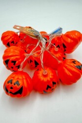 Beysüs Halloween Cadılar Bayramı Işıklı Led Balkabağı 12 li - 8