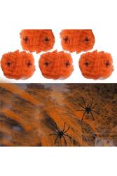 Beysüs Halloween Cadılar Bayramı Turuncu Renk Örümcek Ağı Seti - Beysüs