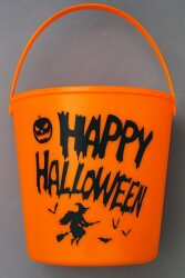 Beysüs Halloween Işıklı Gövdeli Şeker Kovası Bal Kabağı Turuncu - Beysüs