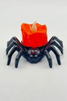 Beysüs Halloween Işıklı Masa Süsü Mumlu Örümcek - 1