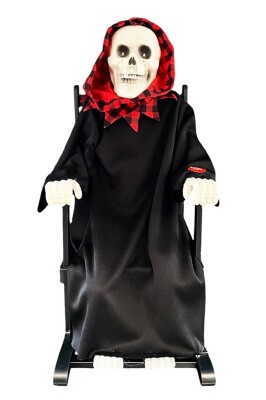 Beysüs Halloween İskelet Sallanan Sandalyeli Hareket Sensörlü Sesli - 3