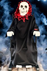 Beysüs Halloween İskelet Sallanan Sandalyeli Hareket Sensörlü Sesli - 5