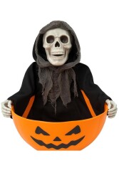 Beysüs Halloween İskelet Şeker Kovası Hareket Sensörlü Sesli - Beysüs