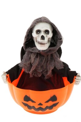 Beysüs Halloween İskelet Şeker Kovası Hareket Sensörlü Sesli - 3