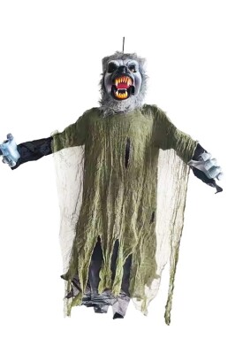 Beysüs Halloween Kurt Adam Tavan Süsü Hareketli Sesli 100 cm - 1