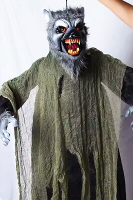 Beysüs Halloween Kurt Adam Tavan Süsü Hareketli Sesli 100 cm - 5