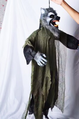 Beysüs Halloween Kurt Adam Tavan Süsü Hareketli Sesli 100 cm - 6