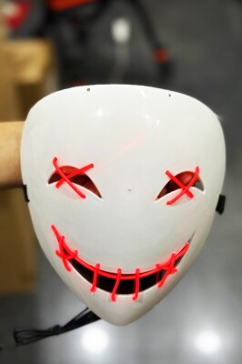 Beysüs Halloween Maske Işıklı Anime Turuncu - 2