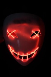 Beysüs Halloween Maske Işıklı Anime Turuncu - 3