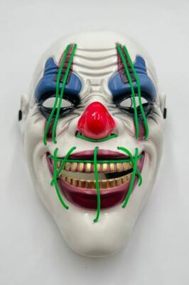 Beysüs Halloween Maske Işıklı Palyaço Yeşil - 1