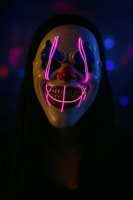 Beysüs Halloween Maske Işıklı Palyaço Yeşil - 3