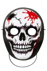 Beysüs Halloween Maske İskelet Kendinden Işıklı Siyah Beyaz - 6