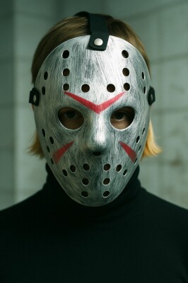 Beysüs Halloween Maske Jason Gümüş - 1