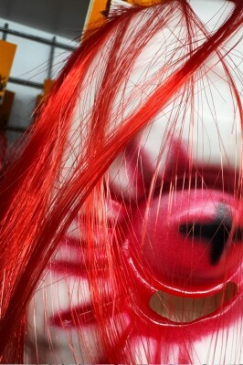Beysüs Halloween Maske Joker Kırmızı Saç - 3