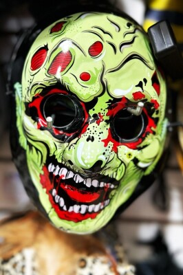 Beysüs Halloween Maske Kendinden Işıklı Zombi Yeşil - 5