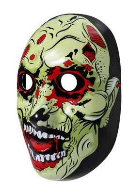 Beysüs Halloween Maske Kendinden Işıklı Zombi Yeşil - 8
