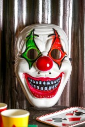Beysüs Halloween Maske Palyaço Kırmızı Yeşil - Beysüs