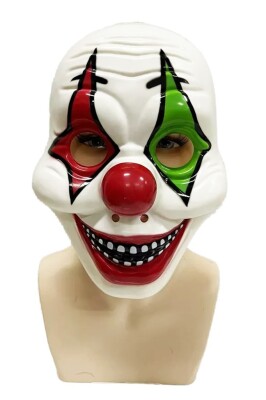 Beysüs Halloween Maske Palyaço Kırmızı Yeşil - 3