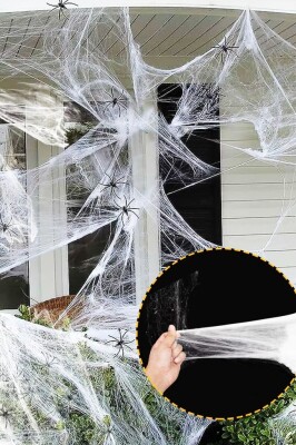 Beysüs Halloween Örümcek Ve Ağ Seti Beyaz - 7
