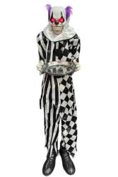Beysüs Halloween Palyaço Hareket Sensörlü Sesli Siyah Beyaz 120 cm - Beysüs