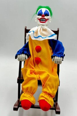 Beysüs Halloween Palyaço Sallanan Sandalyeli Hareket Sensörlü Sesli - 5