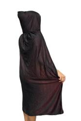 Beysüs Halloween Pelerin Şapkalı Siyah 130 cm - Beysüs