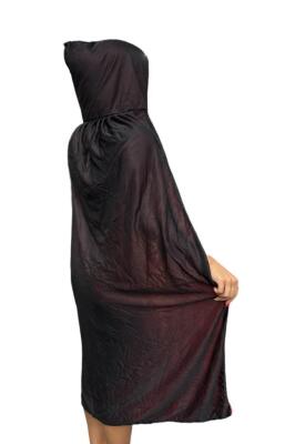 Beysüs Halloween Pelerin Şapkalı Siyah 130 cm - 1
