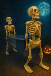 Beysüs Halloween Tabut Taşıyan 2 li İskelet Hareketli Sesli - 2