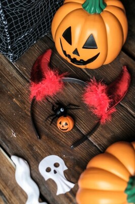 Beysüs Halloween Tac Boynuz Kırmızı - 4