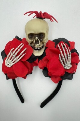 Beysüs Halloween Tac Gül Elli Örümcekli İskelet - 3