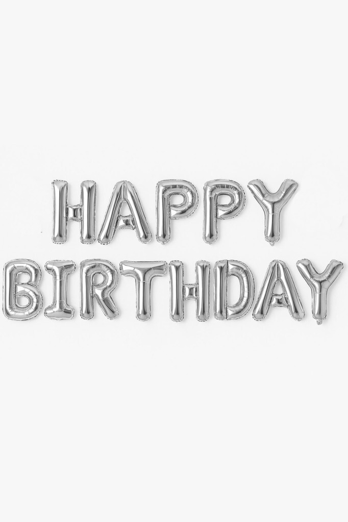 Beysüs Happy Birthday Folyo Balon Gümüş - 1