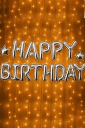 Beysüs Happy Birthday Folyo Balon Gümüş - 3