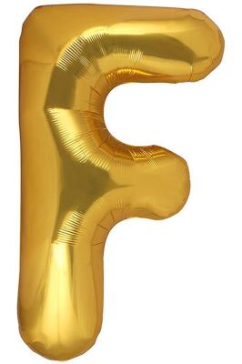Beysüs Harf Folyo Balon Gold F Harf 40 İnç - 1