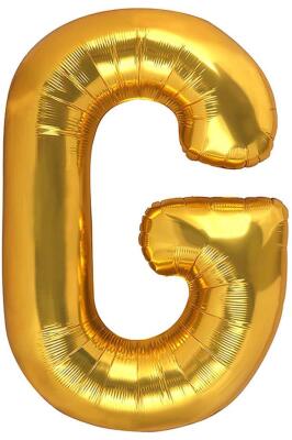 Beysüs Harf Folyo Balon Gold G Harf 40 İnç - 1
