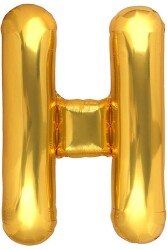 Beysüs Harf Folyo Balon Gold H Harf 40 İnç - Beysüs
