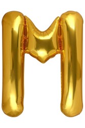 Beysüs Harf Folyo Balon Gold M Harf 40 İnç - Beysüs