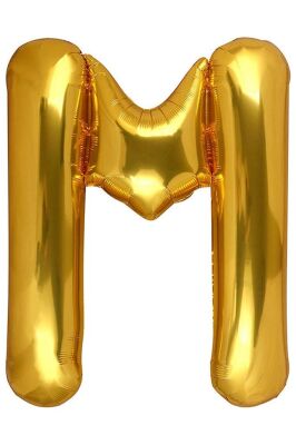 Beysüs Harf Folyo Balon Gold M Harf 40 İnç - 1