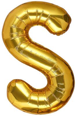 Beysüs Harf Folyo Balon Gold S Harf 40 İnç - 1