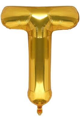 Beysüs Harf Folyo Balon Gold T Harf 40 İnç - 1