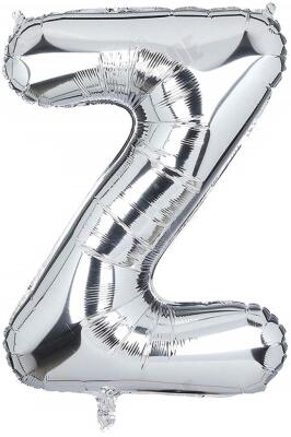 Beysüs Harf Folyo Balon Gümüş Z Harf 40 İnç - 1