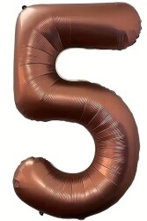 Beysüs Kahverengi 5 Rakam Folyo Balon 100 cm - Beysüs