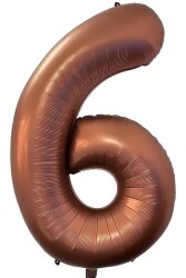 Beysüs Kahverengi 6 Rakam Folyo Balon 100 cm - Beysüs