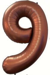 Beysüs Kahverengi 9 Rakam Folyo Balon 100 cm - Beysüs