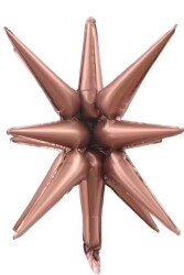 Beysüs Kahverengi Starburst Kutup Yıldızı Folyo Balon - Beysüs