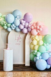 BeySüS Karışık Makaron Balon 20 adet 12inç - 5