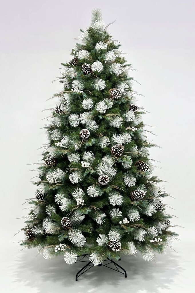 Beysüs Karlı Kozalaklı Yılbaşı Çam Ağacı Lüks Seri 210 cm 1057 dal Taiga 421 - 3