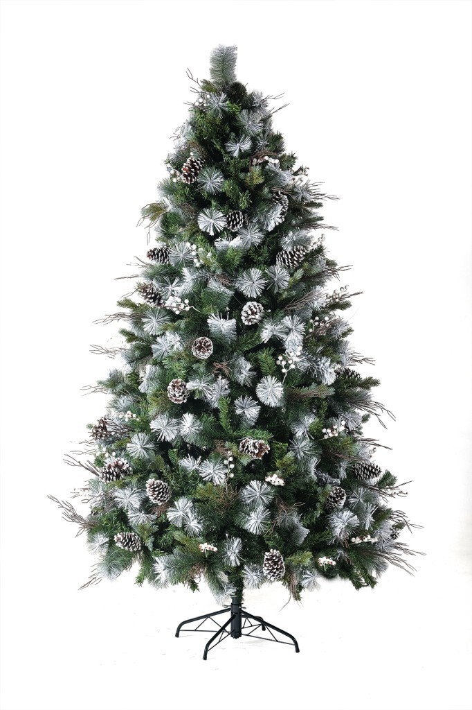 Beysüs Karlı Kozalaklı Yılbaşı Çam Ağacı Lüks Seri 210 cm 1057 dal Taiga 421 - 5