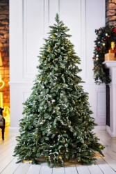 Beysüs Karlı Yılbaşı Çam Ağacı Kendinden Işıklı Lüks Seri 210 cm 1314 Dal Loiste 420 - Beysüs