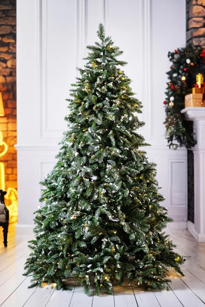 Beysüs Karlı Yılbaşı Çam Ağacı Kendinden Işıklı Lüks Seri 210 cm 1314 Dal Loiste 420 - 2