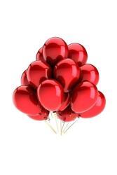 Beysüs Kırmızı Metalik Balon 10 lu - Beysüs